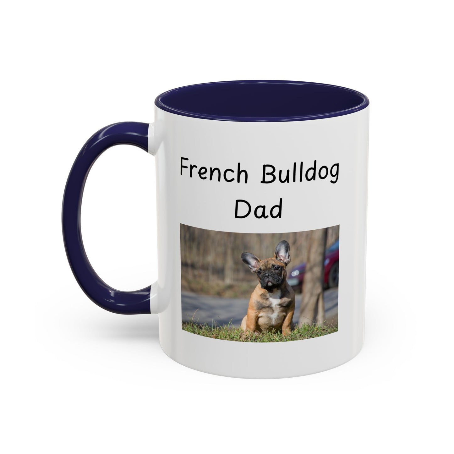Keramiktasse - "Französischer Bulldoggen-Papa"