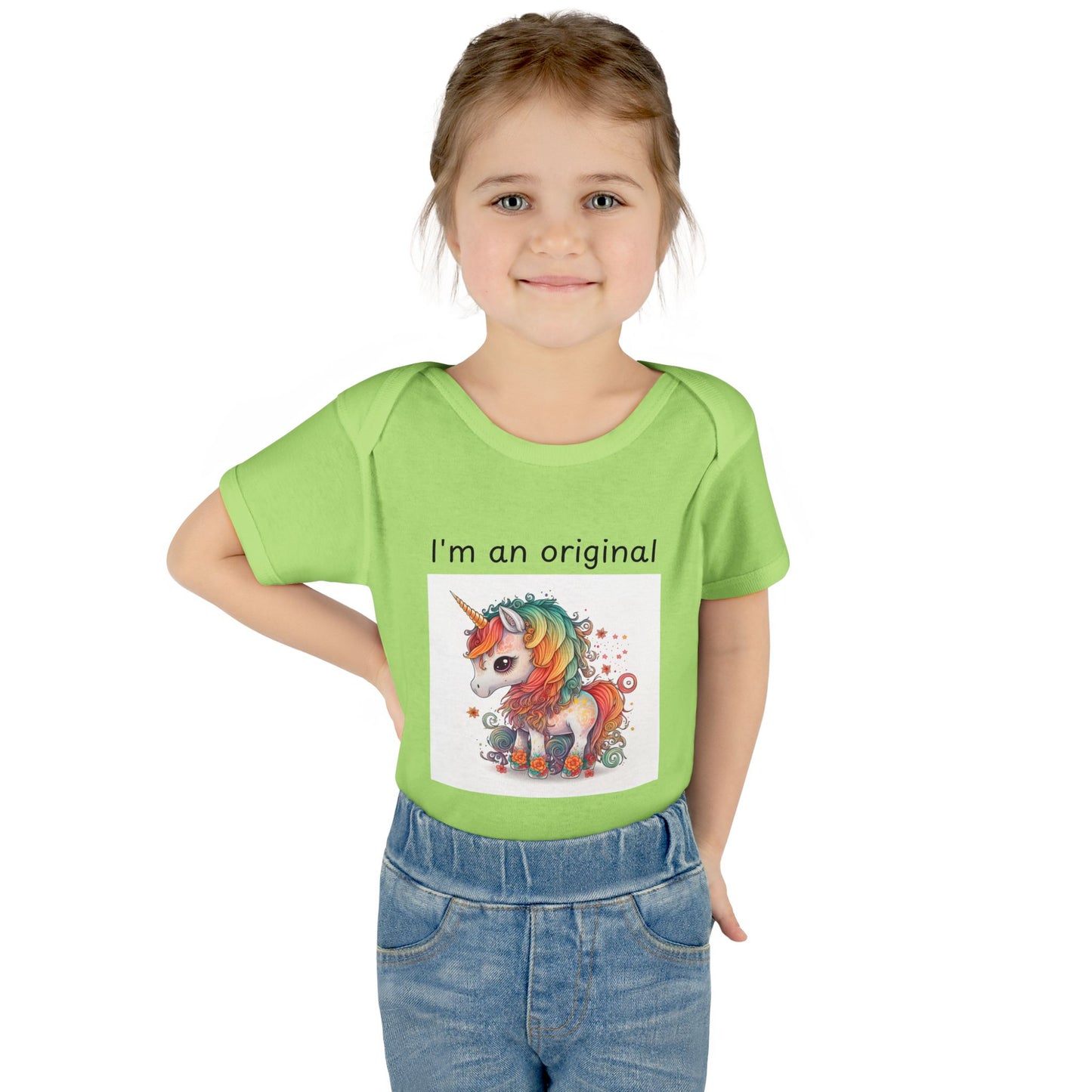 Infant/Toddler Bodysuit - "I'm An Original" Unicorn Design