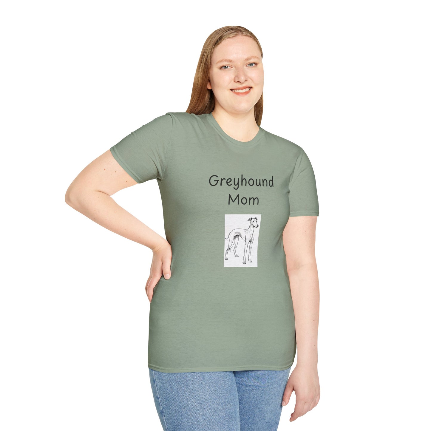 Unisex T-Shirt - "Greyhound Mom" - Dog Owner Tee