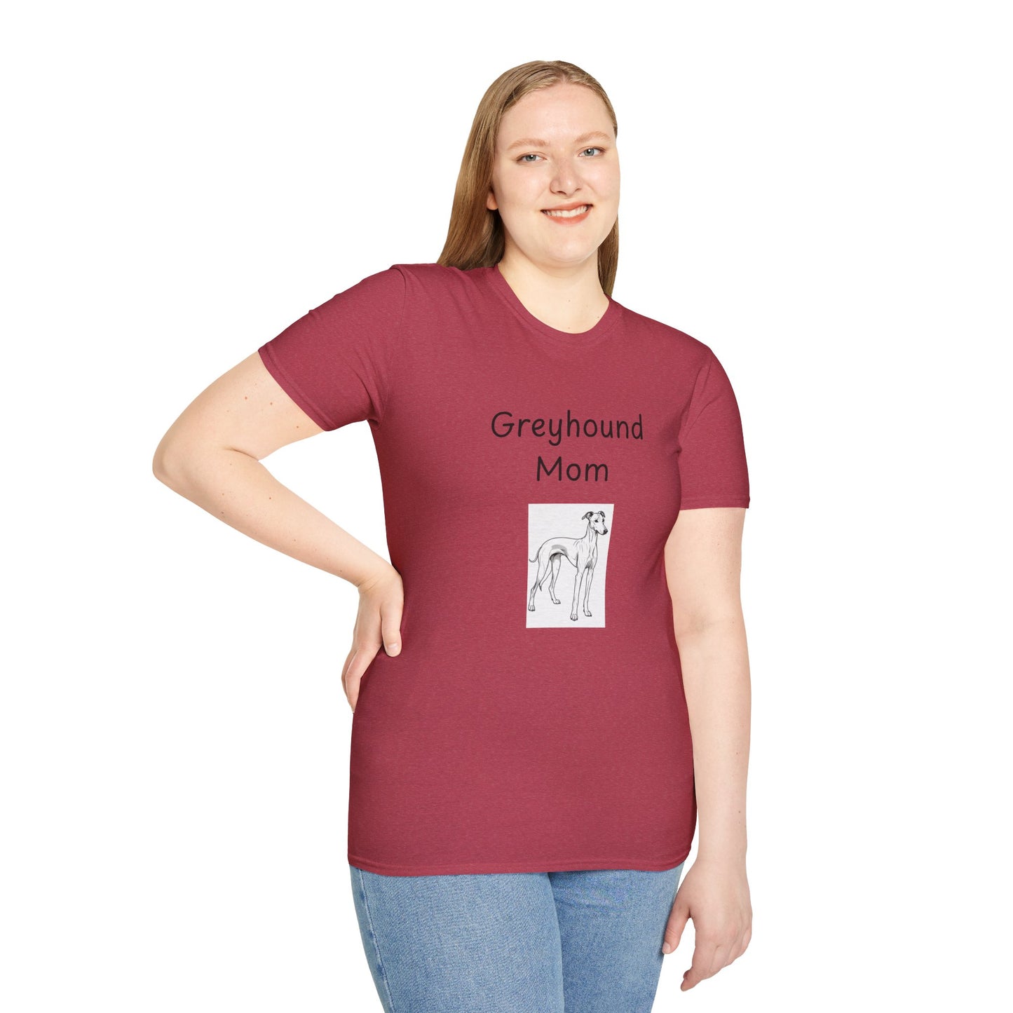 Unisex T-Shirt - "Greyhound Mom" - Dog Owner Tee
