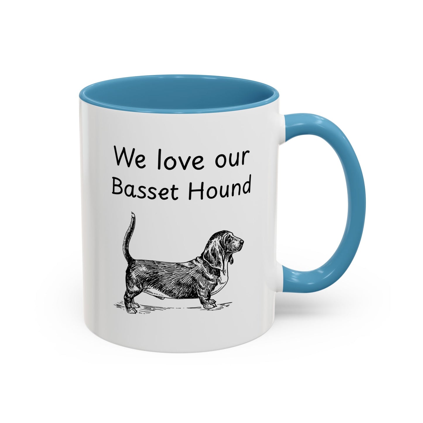 Ceramic Mug - "We Love Our Basset Hound"