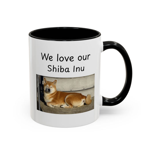 Ceramic Mug - "We Love Our Shiba Inu"