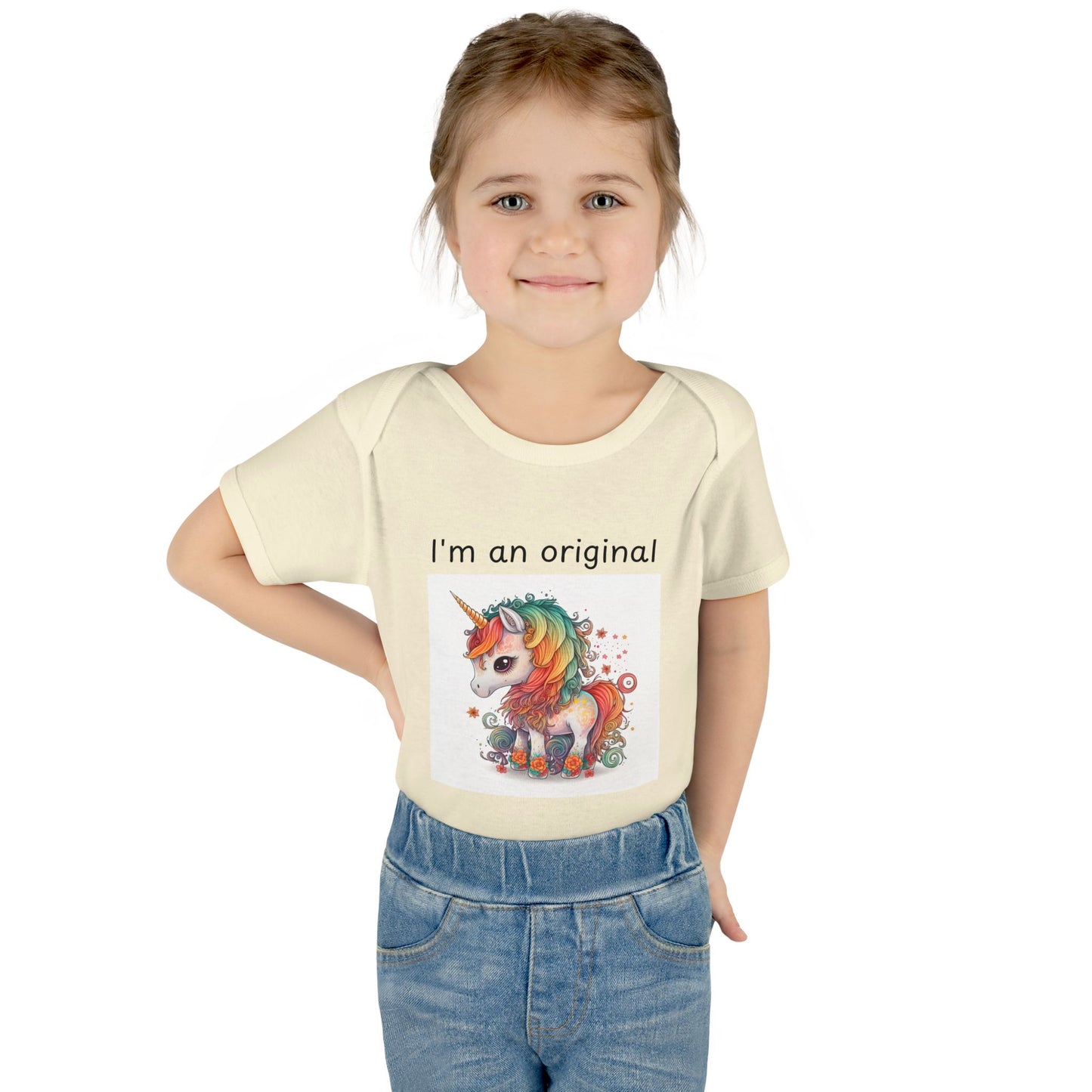 Infant/Toddler Bodysuit - "I'm An Original" Unicorn Design