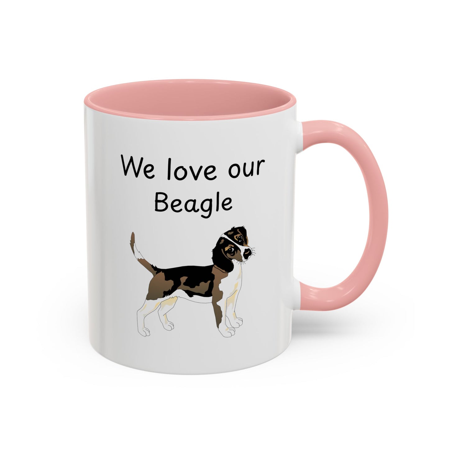 Ceramic Mug - "We Love Our Beagle"
