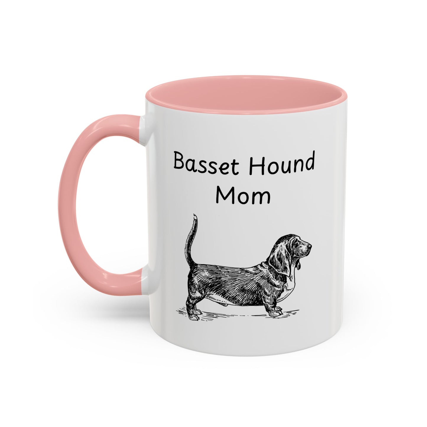 Ceramic Mug - "Basset Hound Mom"
