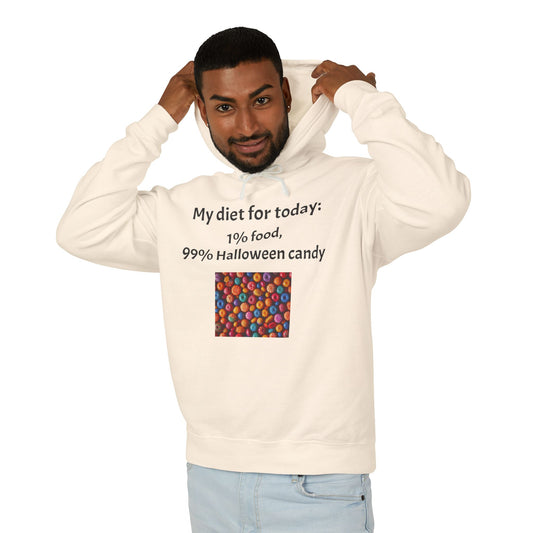 Halloween Lightweight Hoodie - Candy Lover Quote