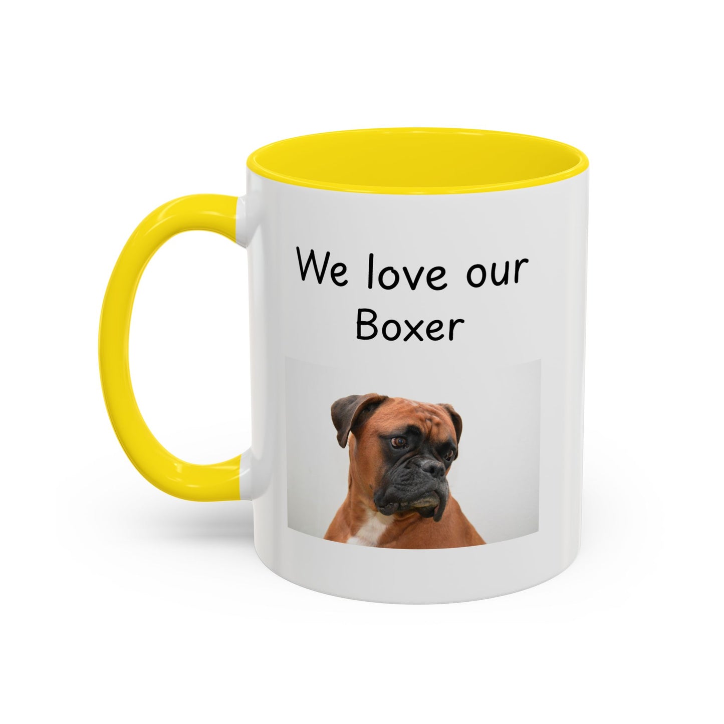 Ceramic Mug - "We Love Our Boxer"