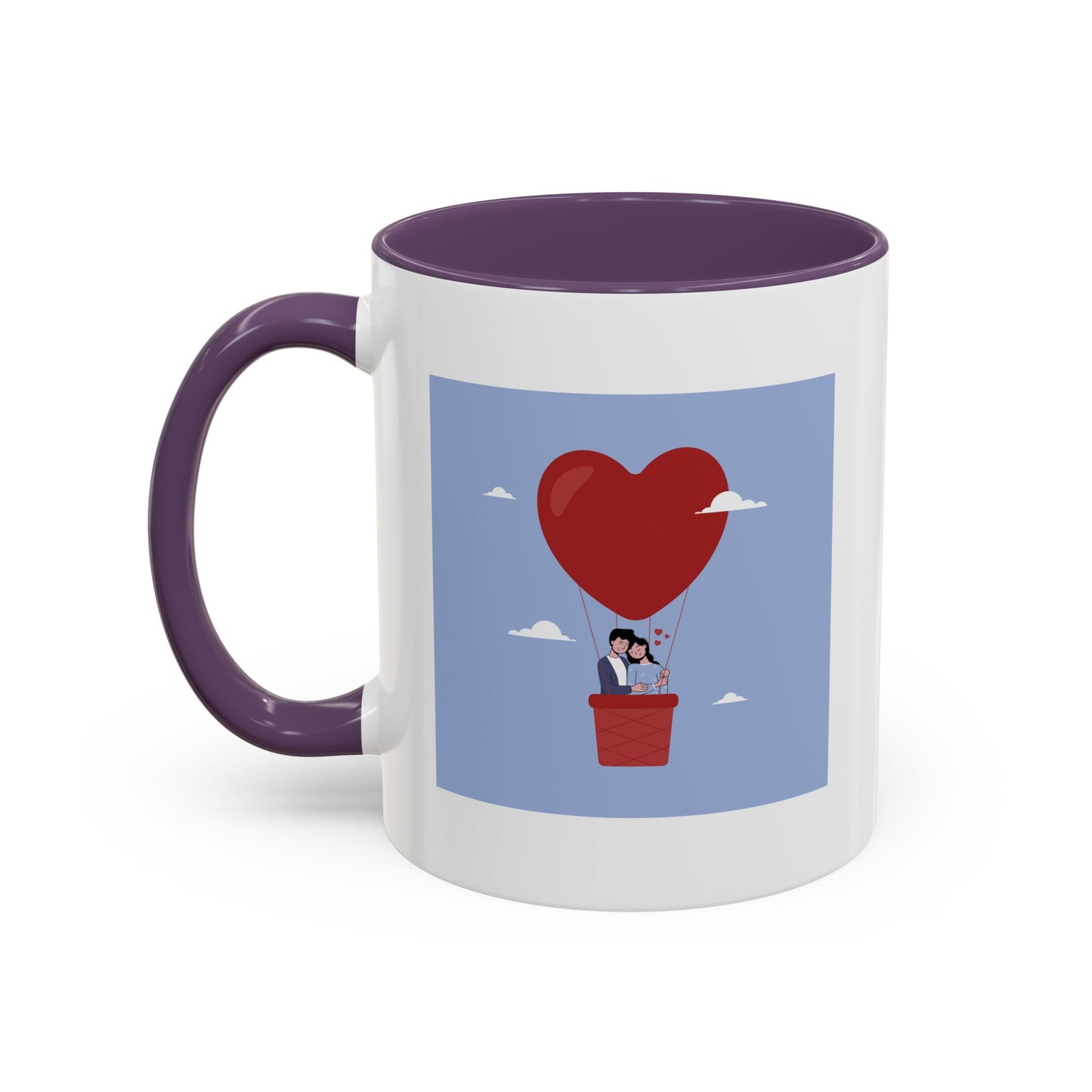 Hot Air Balloon Couple 'Show Your Love' Coffee Mug