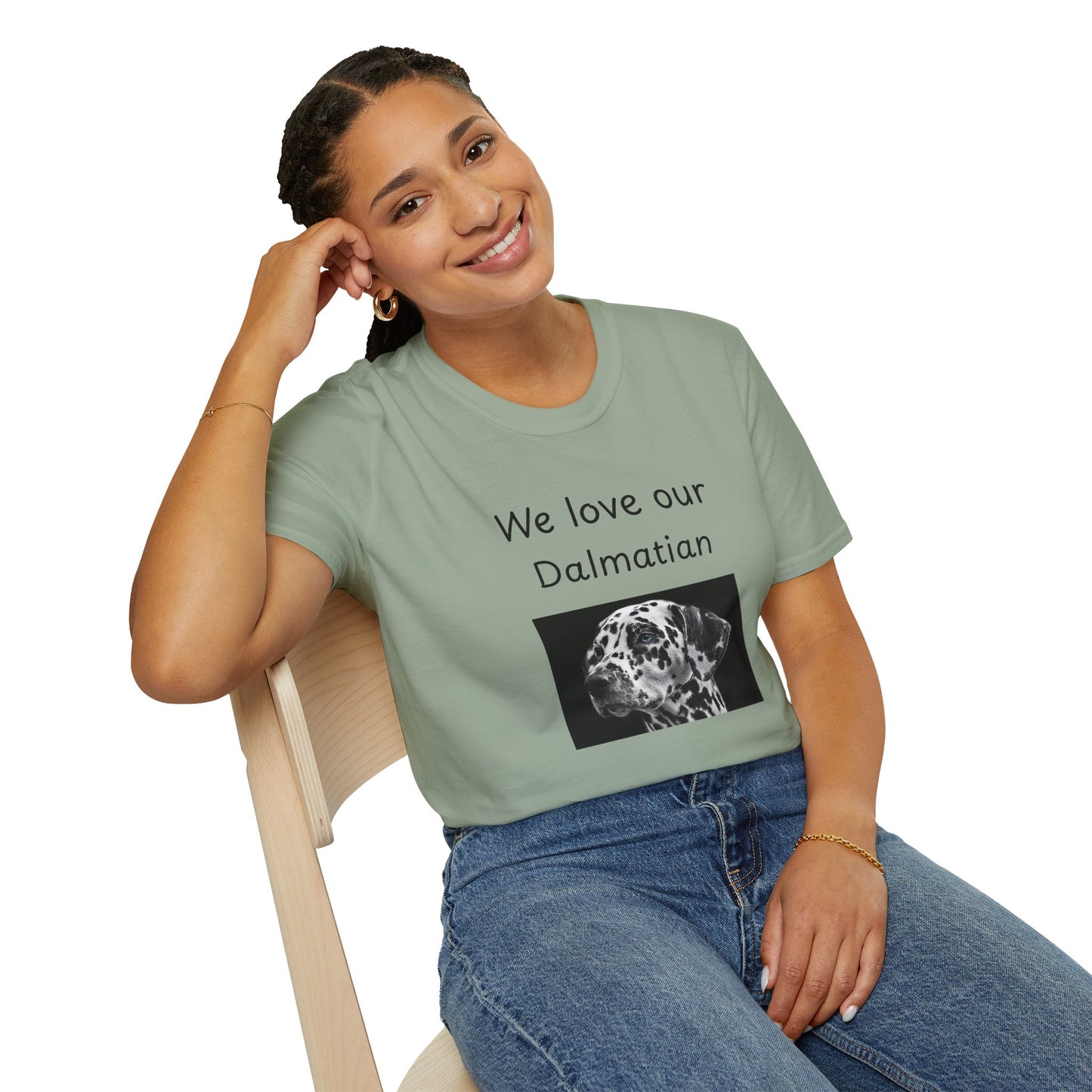 Unisex T-Shirt - "We Love Our Dalmatian" - Dog Owner Tee