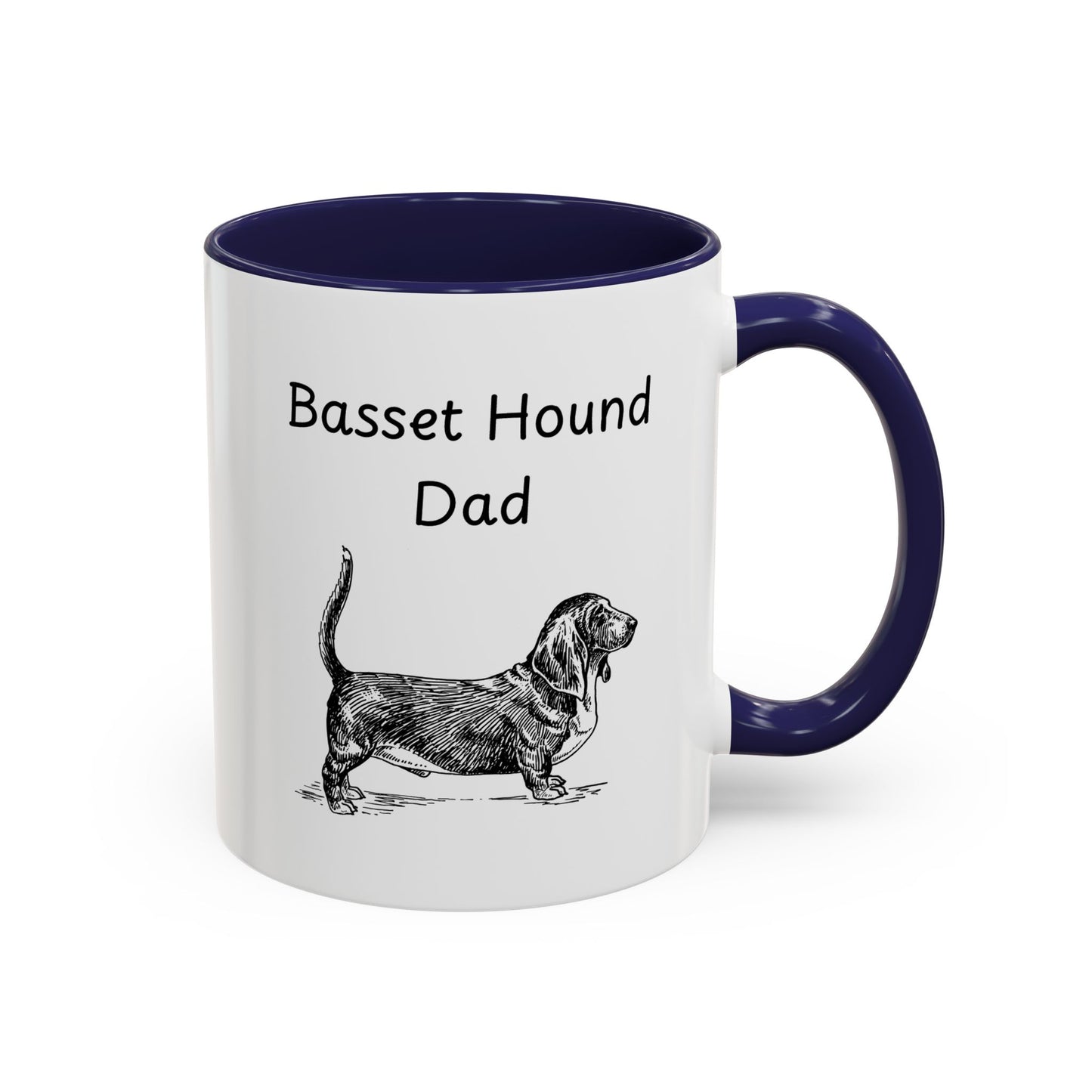Ceramic Mug - "Basset Hound Dad"