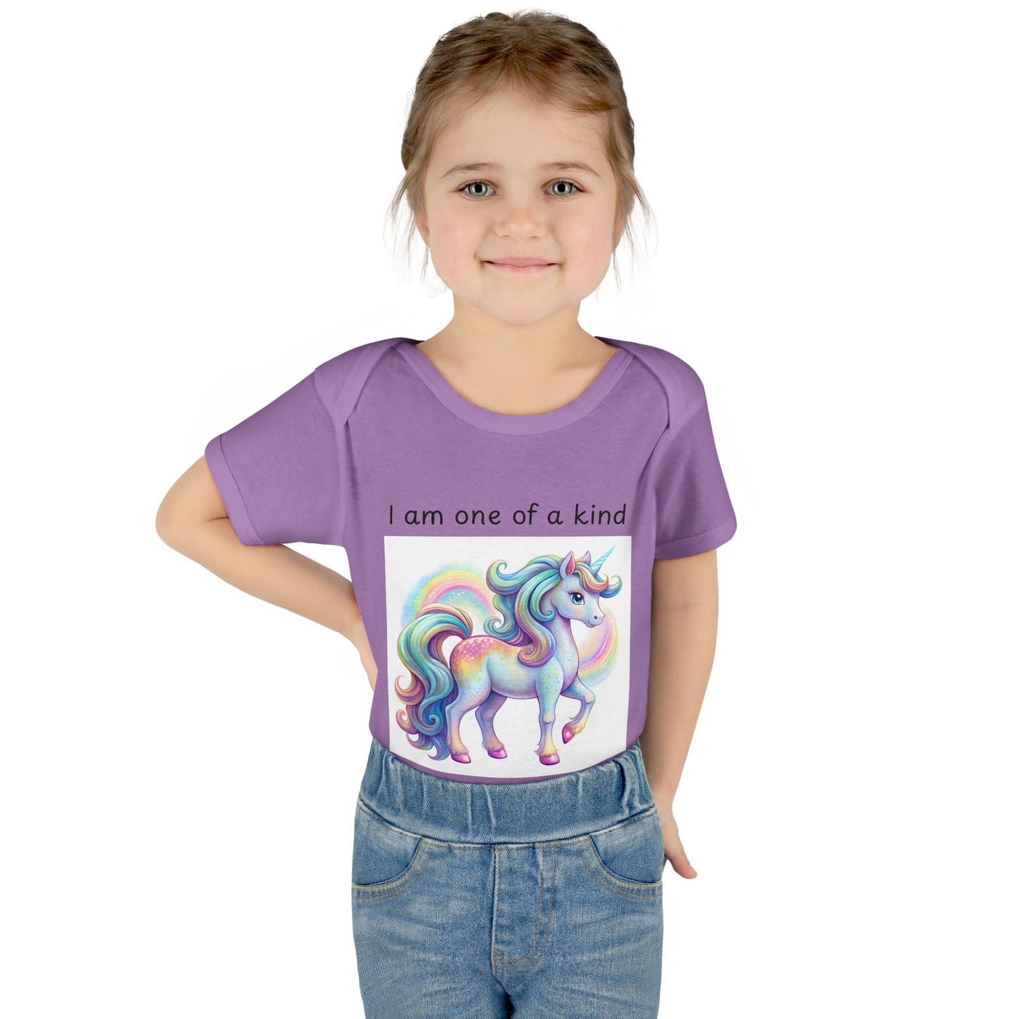 Infant/Toddler Bodysuit -  "I Am One Of A Kind" Unicorn Graphic Design