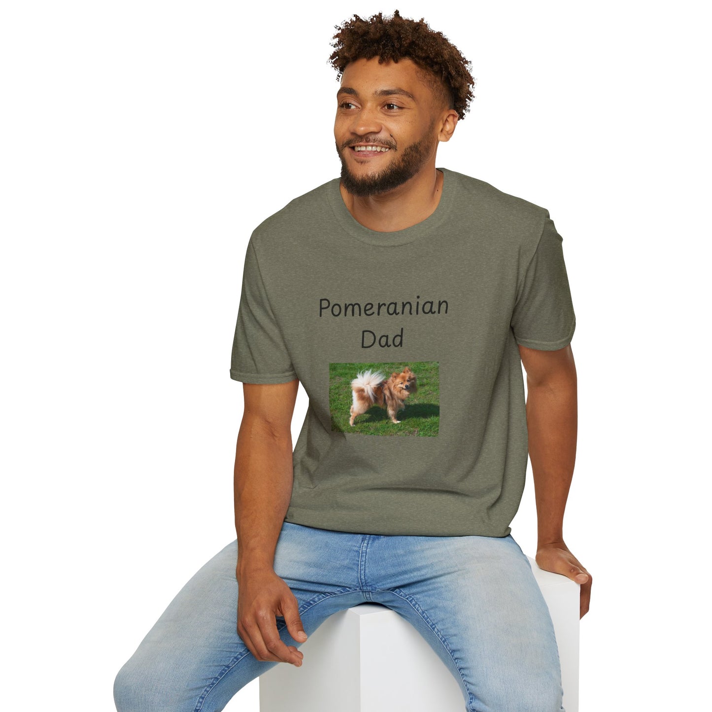 Unisex T-Shirt - "Pomeranian Dad" - Dog Owner Tee