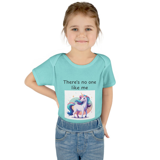 Infant/Toddler Bodysuit - "There's No One Like Me" Unicorn Top