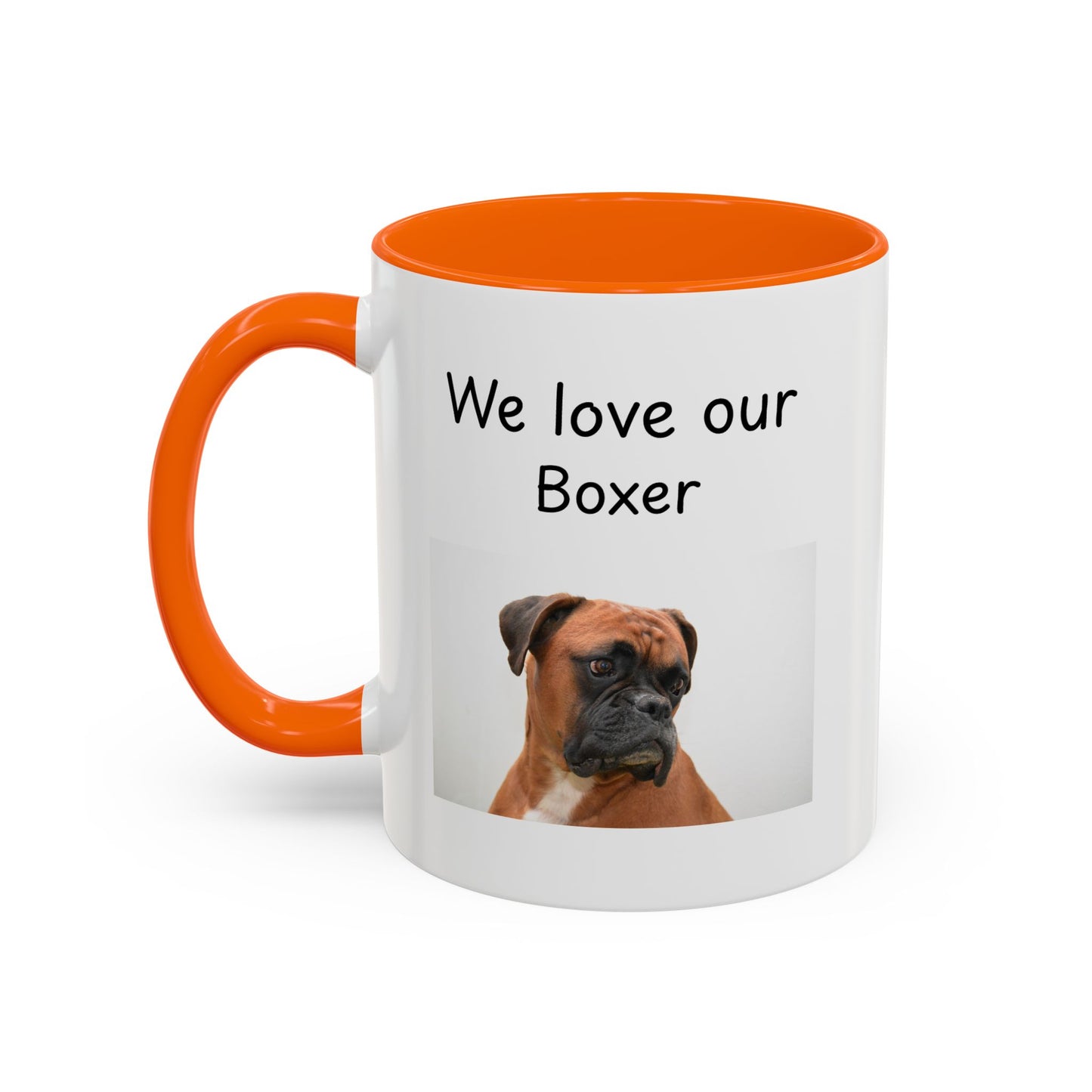 Ceramic Mug - "We Love Our Boxer"