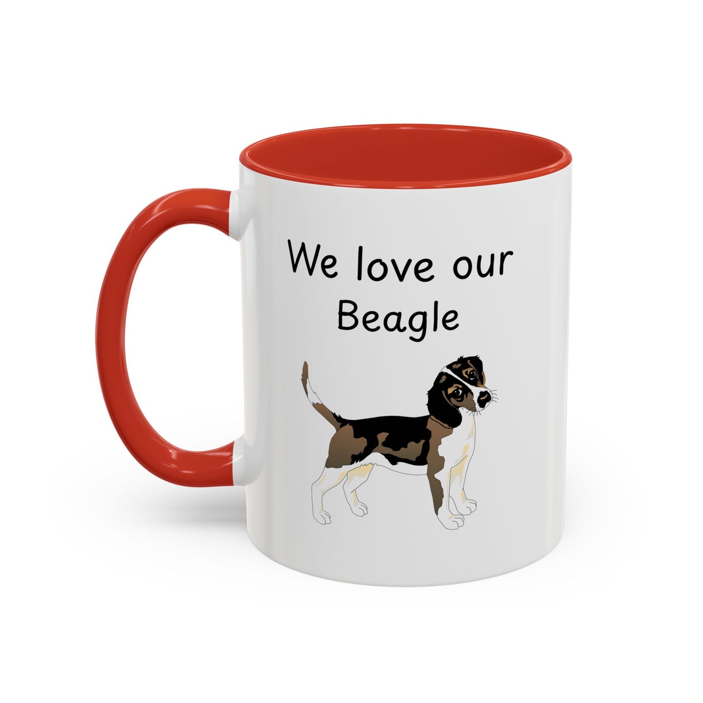 Ceramic Mug - "We Love Our Beagle"
