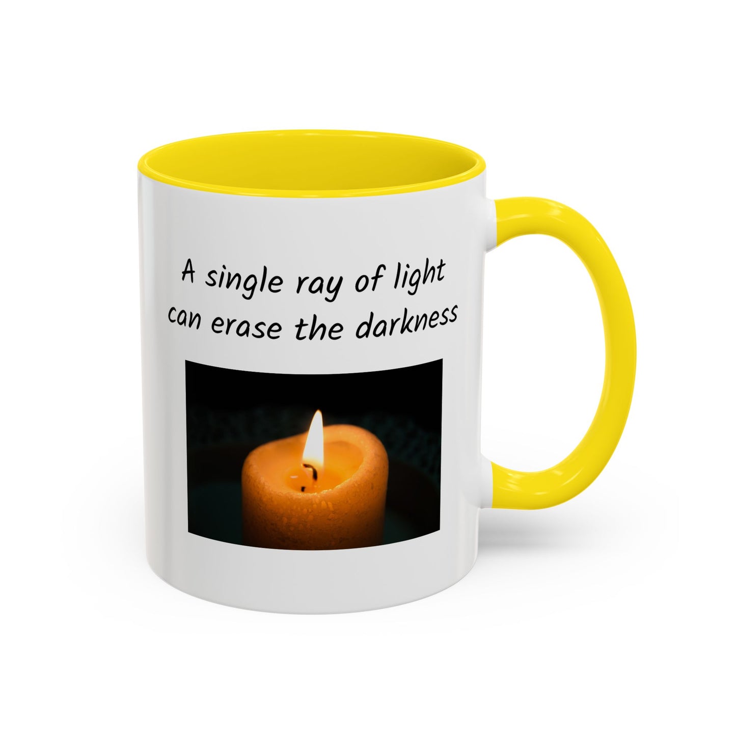 Ceramic Mug -  A Single Ray Of Light Inspirational Quote