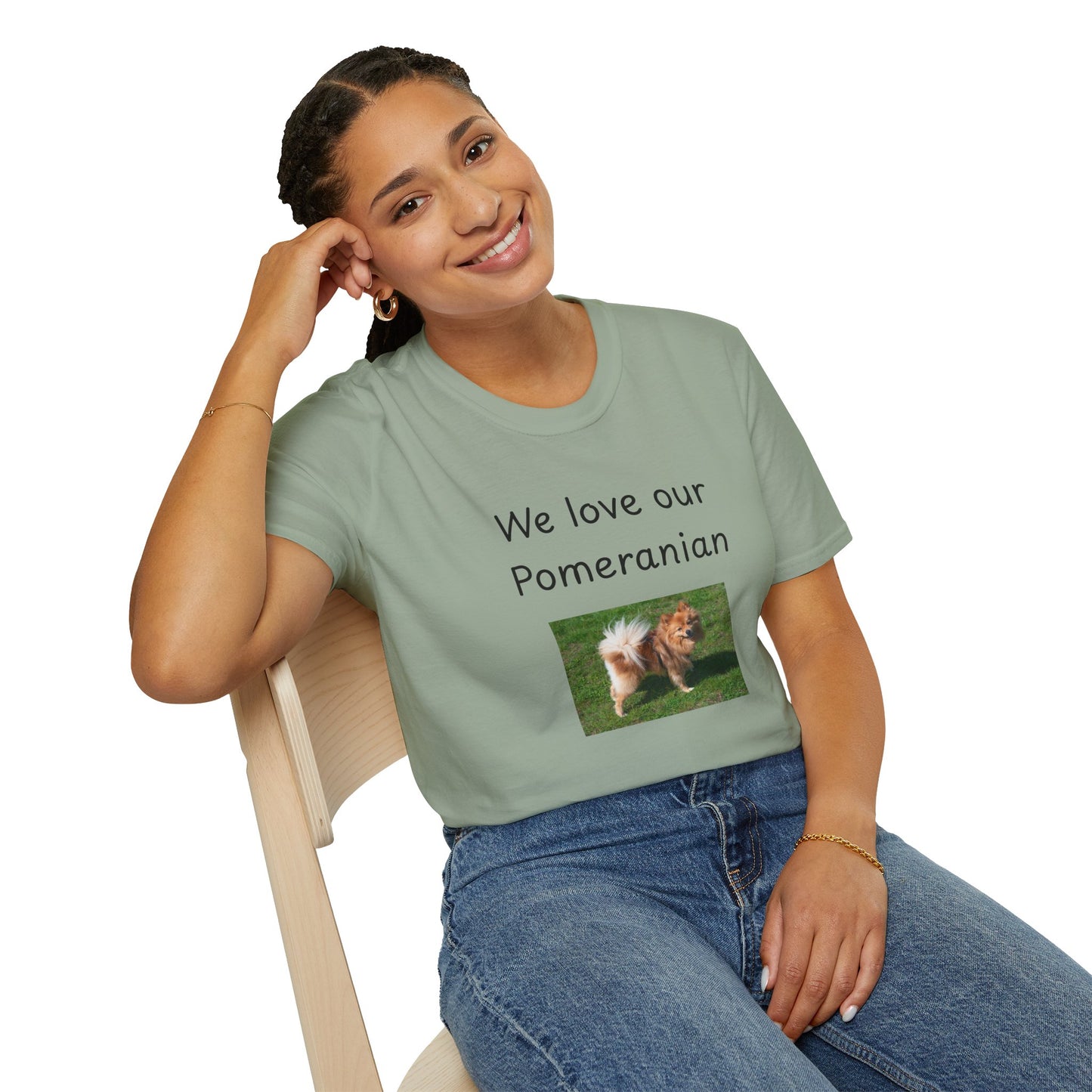 Unisex T-Shirt - "We Love Our Pomeranian" - Dog Owner Tee