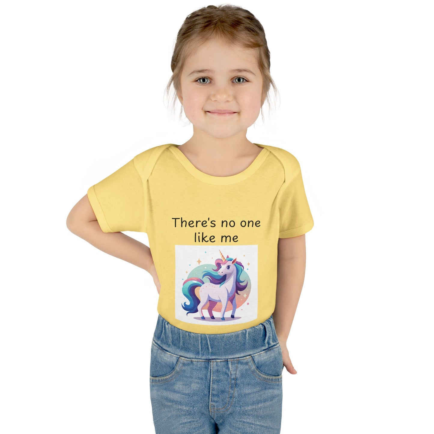 Infant/Toddler Bodysuit - "There's No One Like Me" Unicorn Top