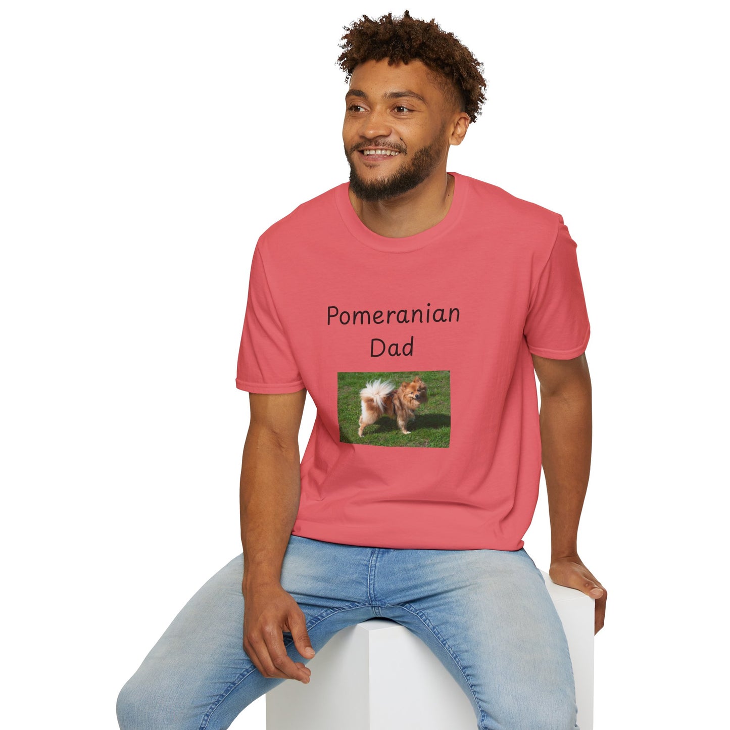 Unisex T-Shirt - "Pomeranian Dad" - Dog Owner Tee