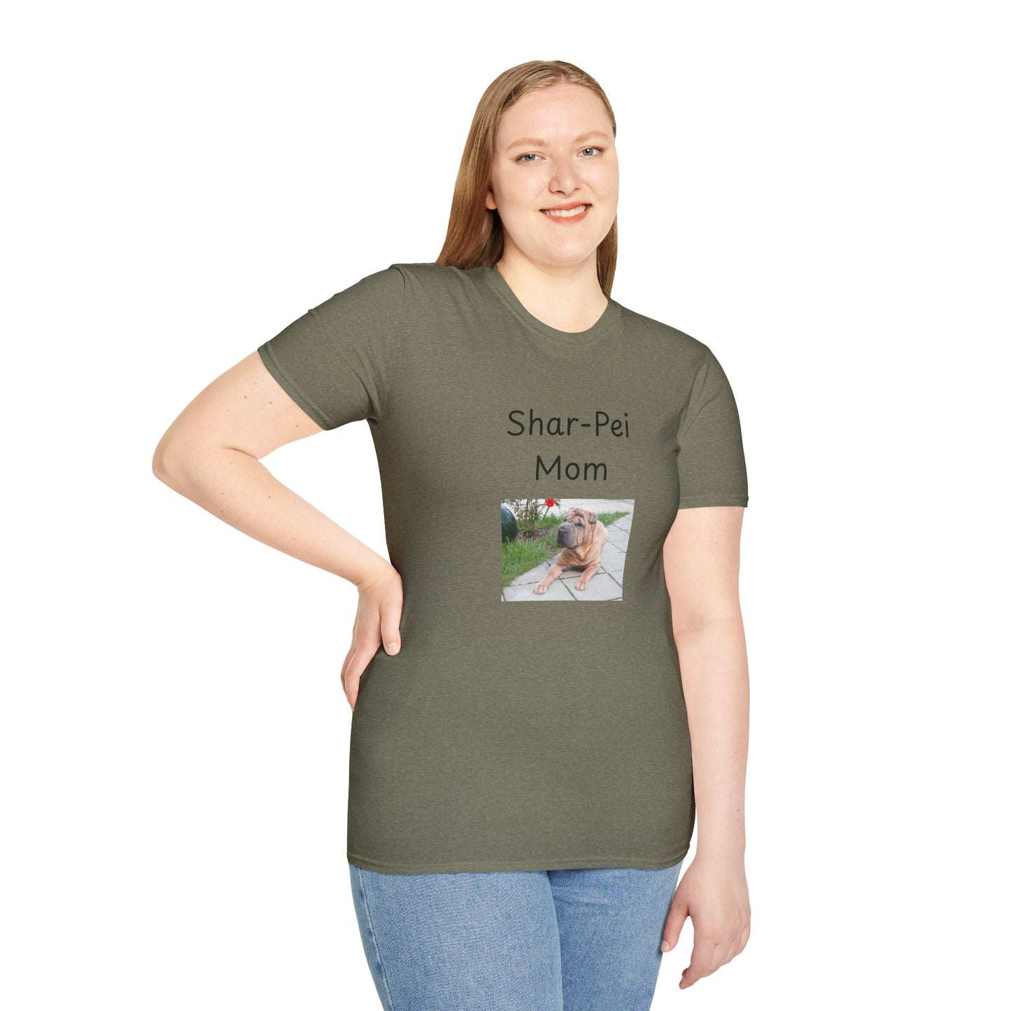 Unisex T-Shirt - "Shar-Pei Mom" - Dog Owner Tee