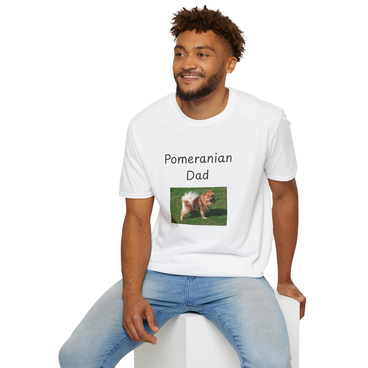 Unisex T-Shirt - "Pomeranian Dad" - Dog Owner Tee