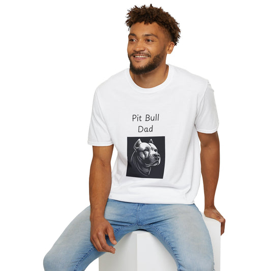 Unisex T-Shirt - "Pit Bull Dad" - Dog Owner Tee
