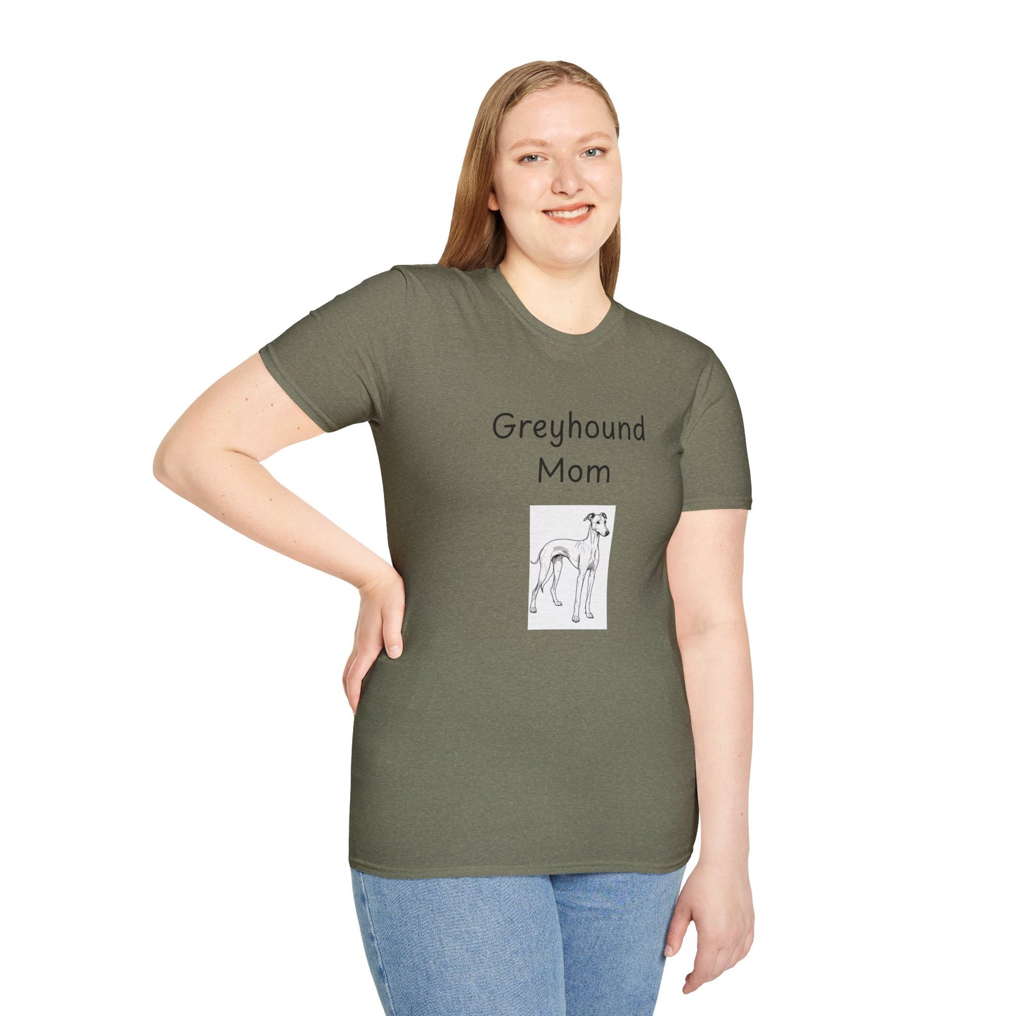 Unisex T-Shirt - "Greyhound Mom" - Dog Owner Tee