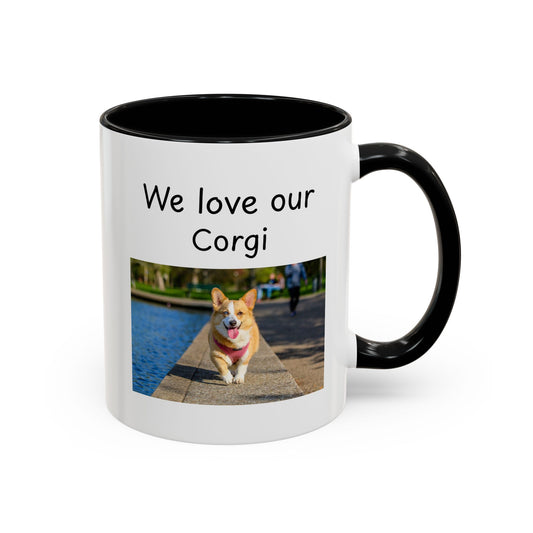 Ceramic Mug - "We Love Our Corgi"