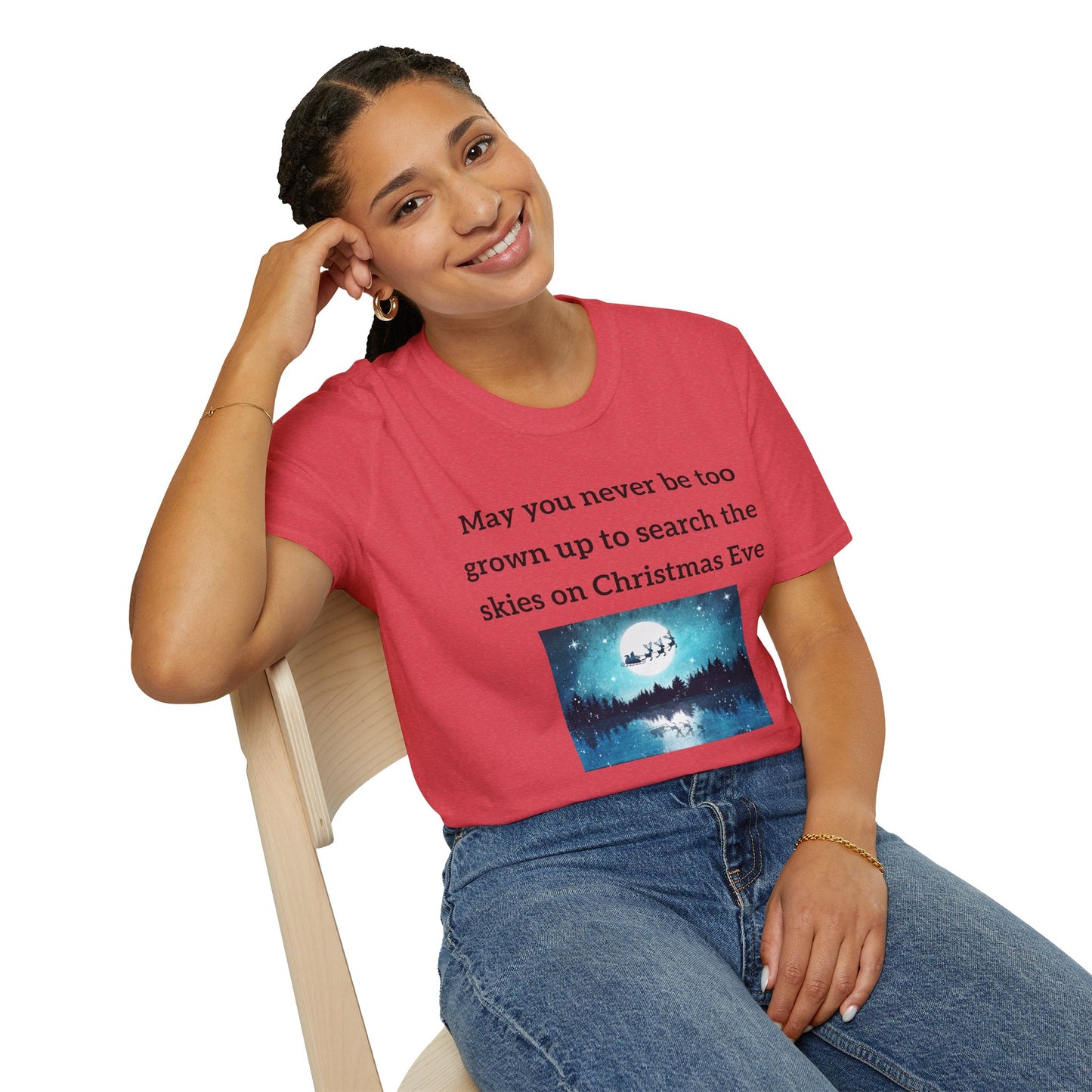 Holiday T-Shirt - Search The Skies Christmas Eve Quote