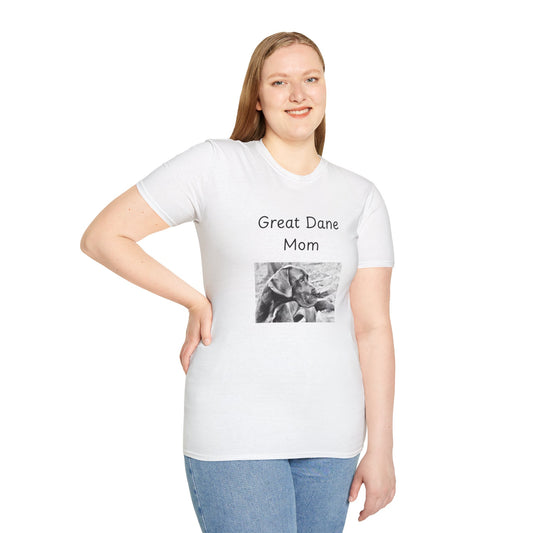 Unisex T-Shirt - "Great Dane Mom" ​​- Hundebesitzer T-Shirt