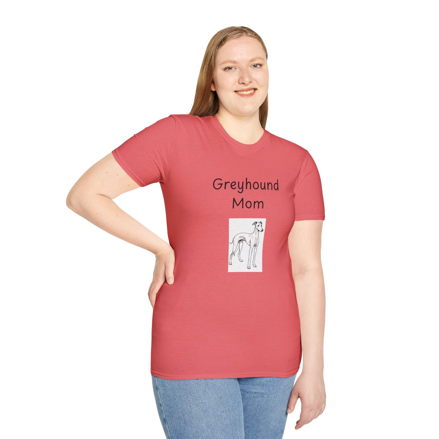 Unisex T-Shirt - "Greyhound Mom" - Dog Owner Tee
