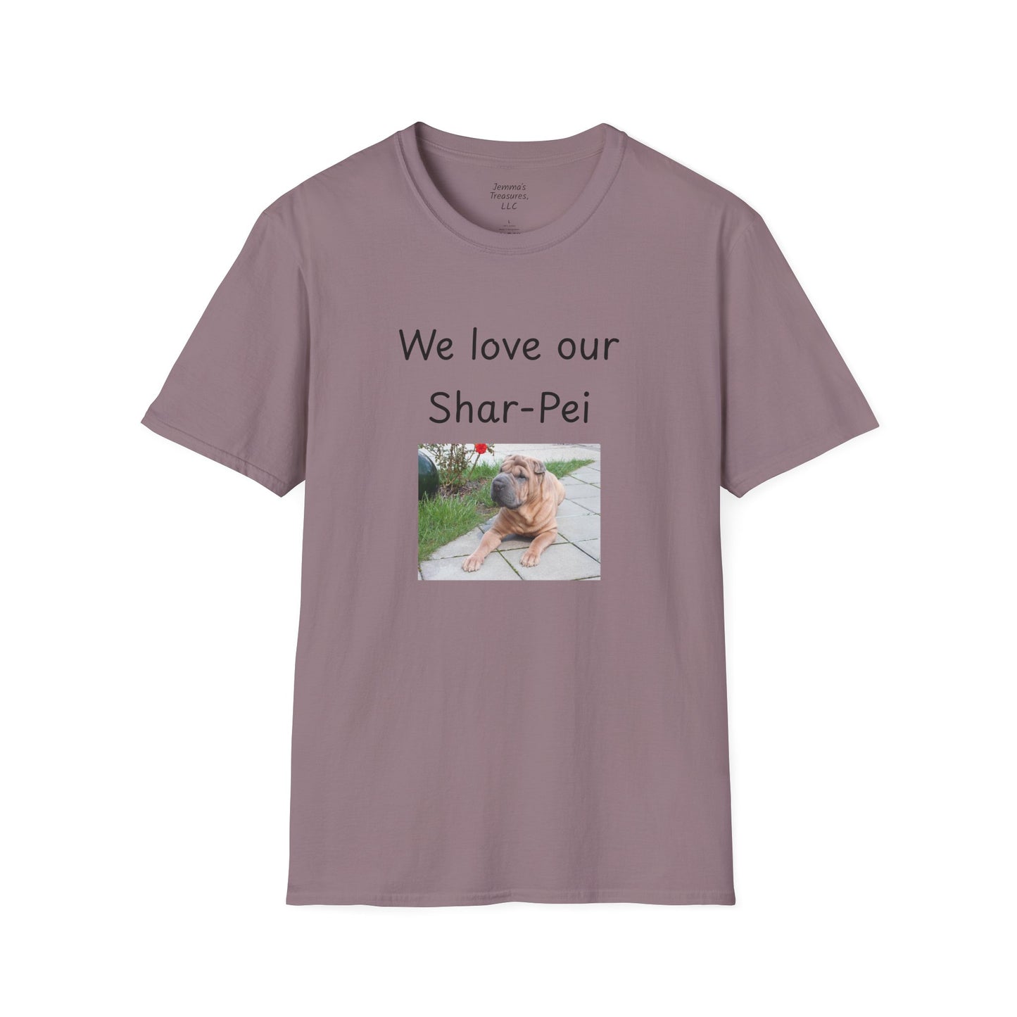 Unisex T-hemp - "Ons is lief vir ons Shar-Pei" - Honde-eienaar T-hemp