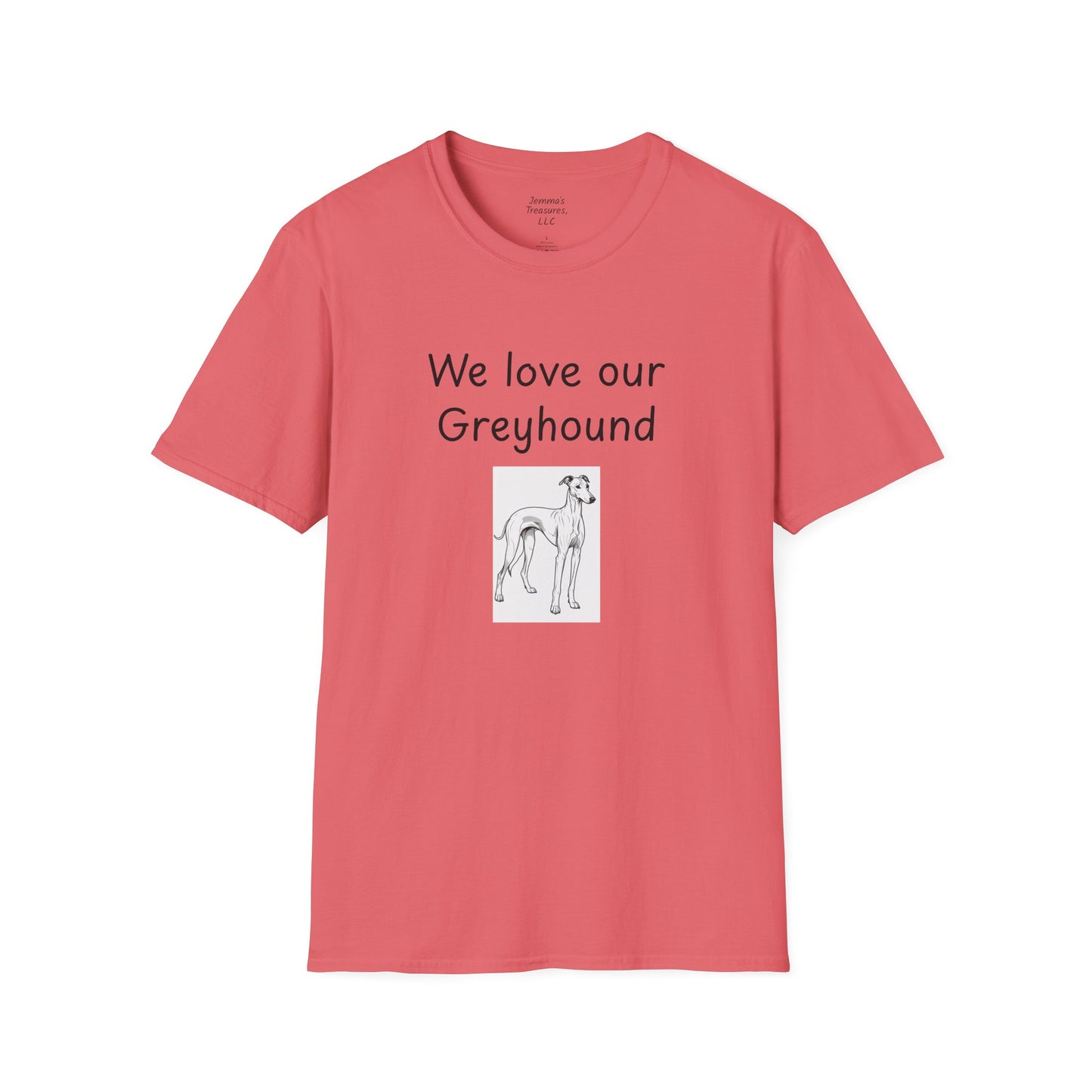 Unisex T-Shirt - "Wir lieben unseren Windhund" - Hundebesitzer T-Shirt