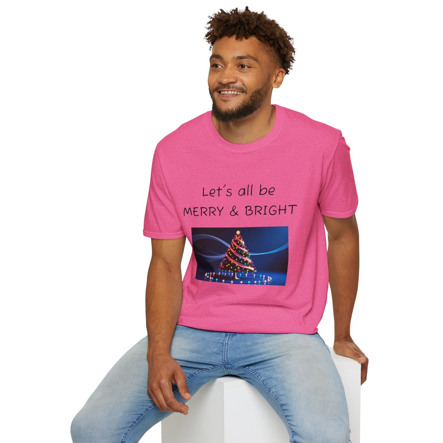 Christmas Tee - "Let's All Be MERRY & BRIGHT"