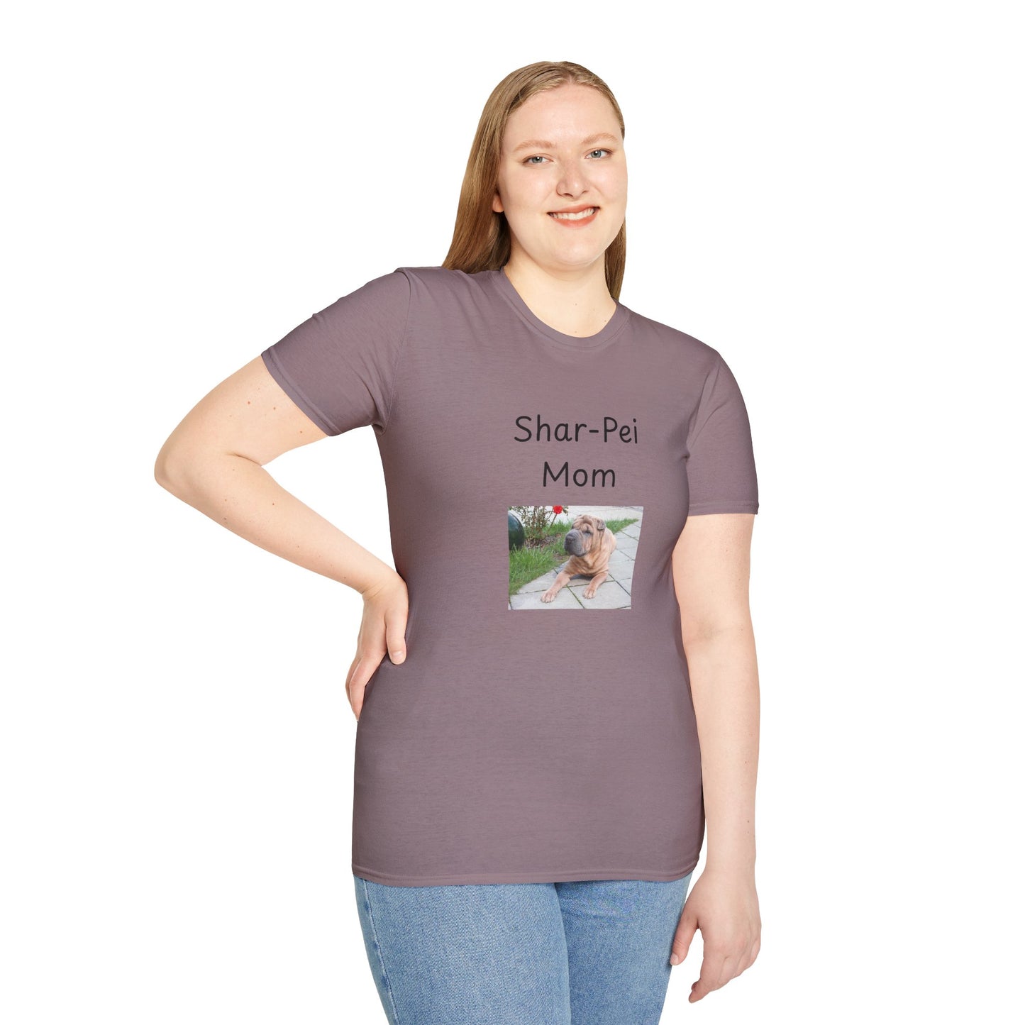 Unisex T-Shirt - "Shar-Pei Mom" - Dog Owner Tee
