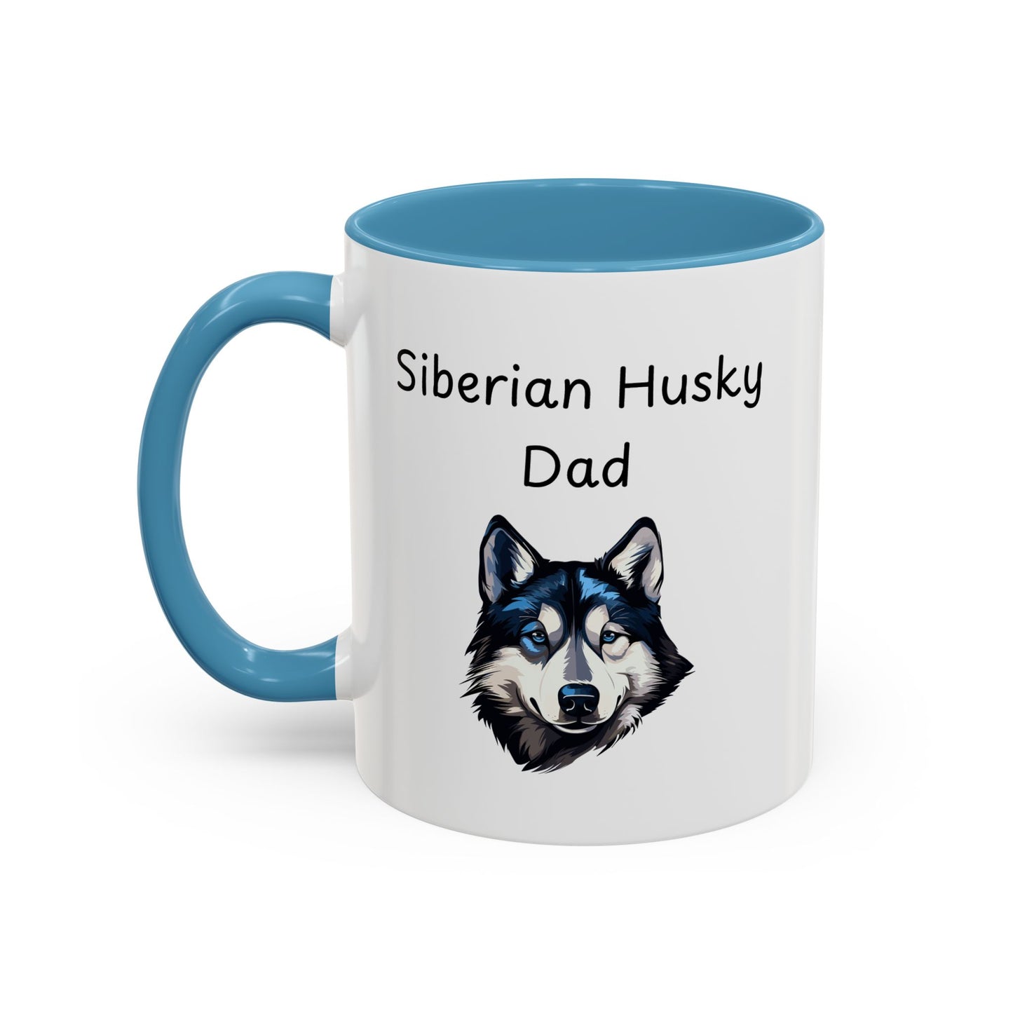 Ceramic Mug - "Siberian Husky Dad"