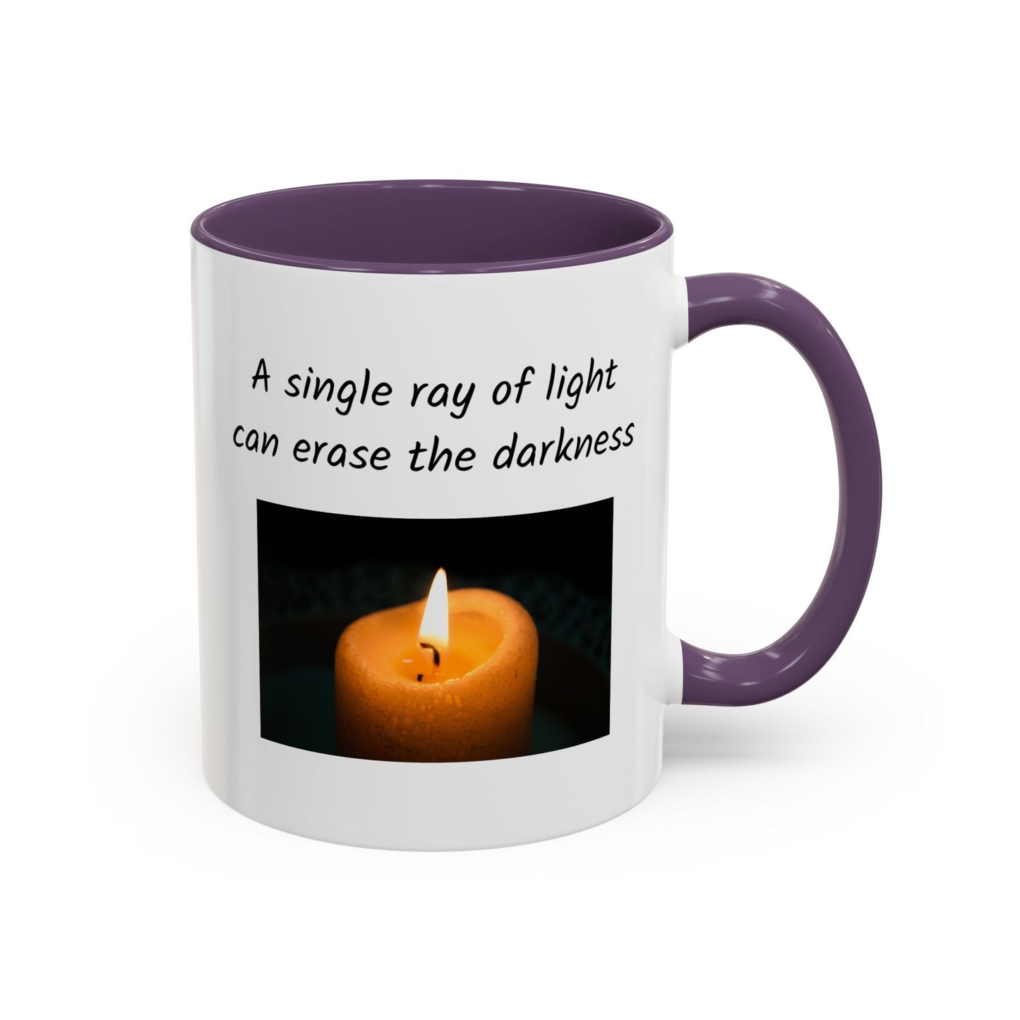 Ceramic Mug -  A Single Ray Of Light Inspirational Quote