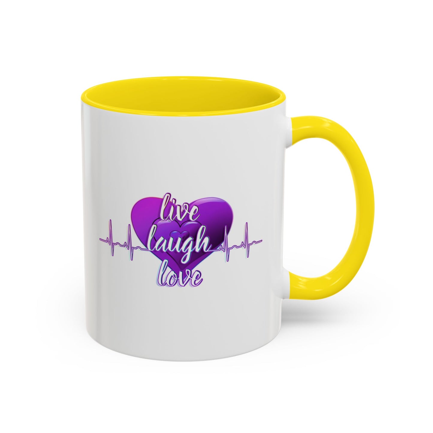Inspirational Mug - "Live, Laugh, Love" Quote Design