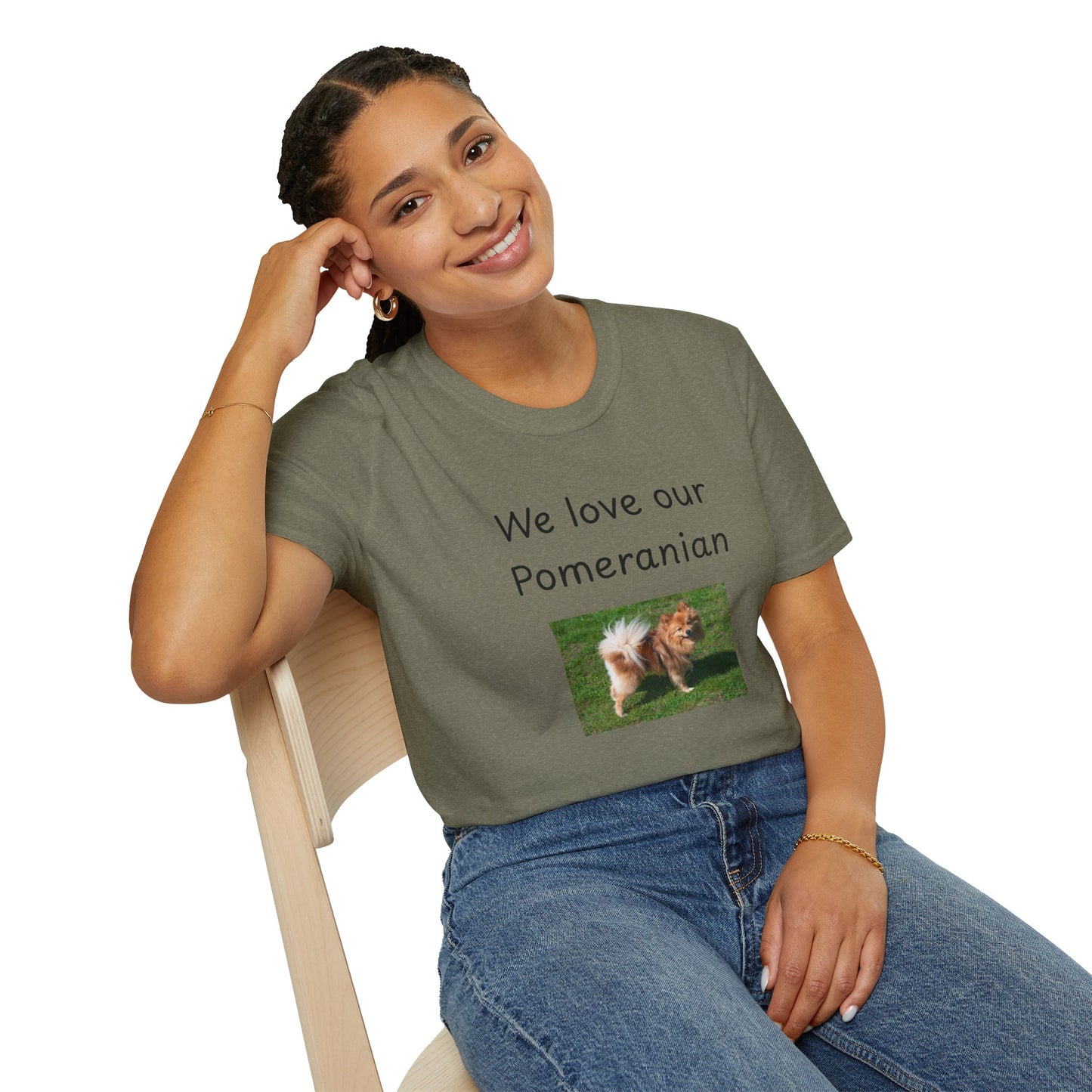 Unisex T-Shirt - "We Love Our Pomeranian" - Dog Owner Tee