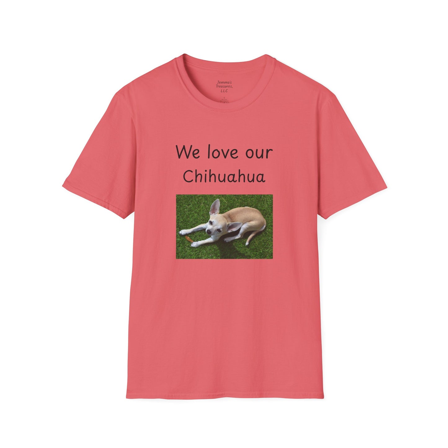 Unisex T-Shirt - "Wir lieben unseren Chihuahua" - Hundebesitzer T-Shirt