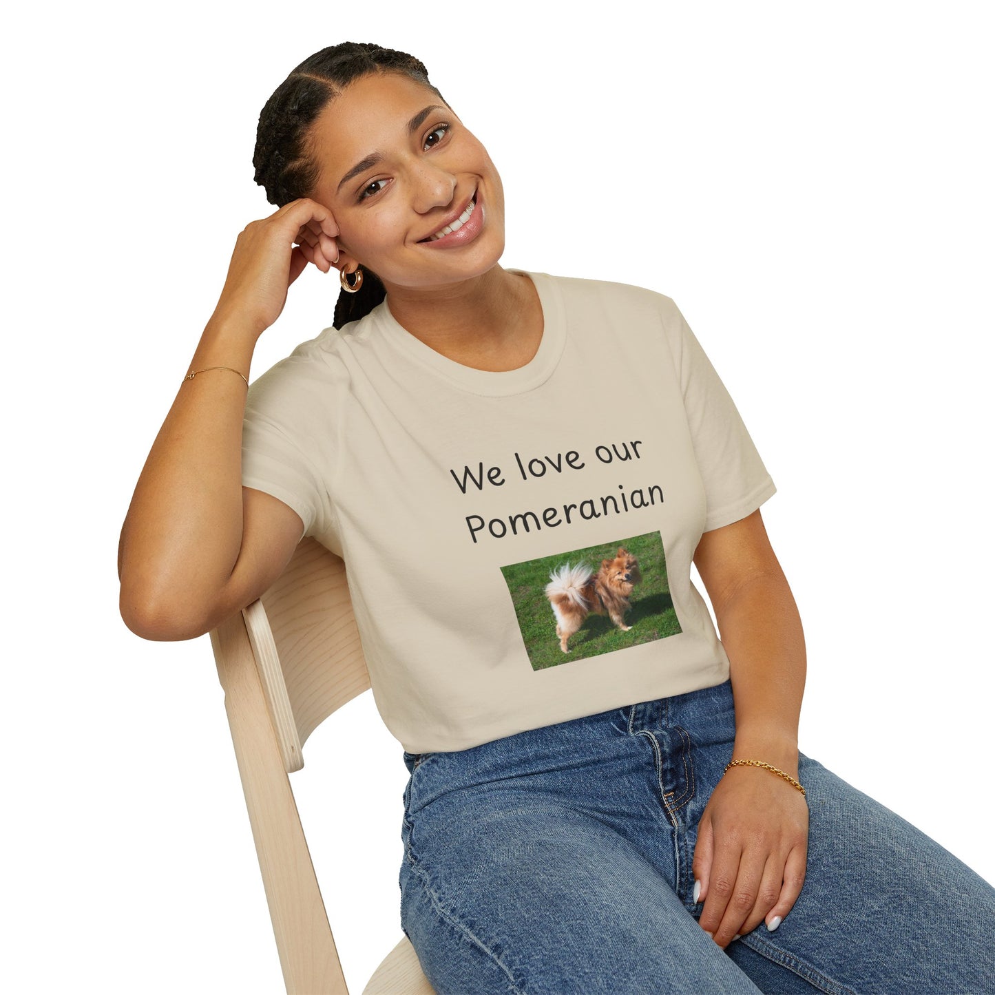 Unisex T-Shirt - "We Love Our Pomeranian" - Dog Owner Tee