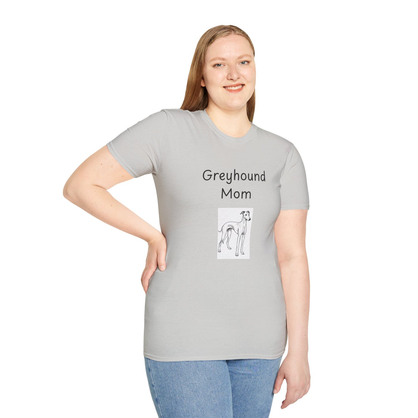 Unisex T-Shirt - "Greyhound Mom" - Dog Owner Tee