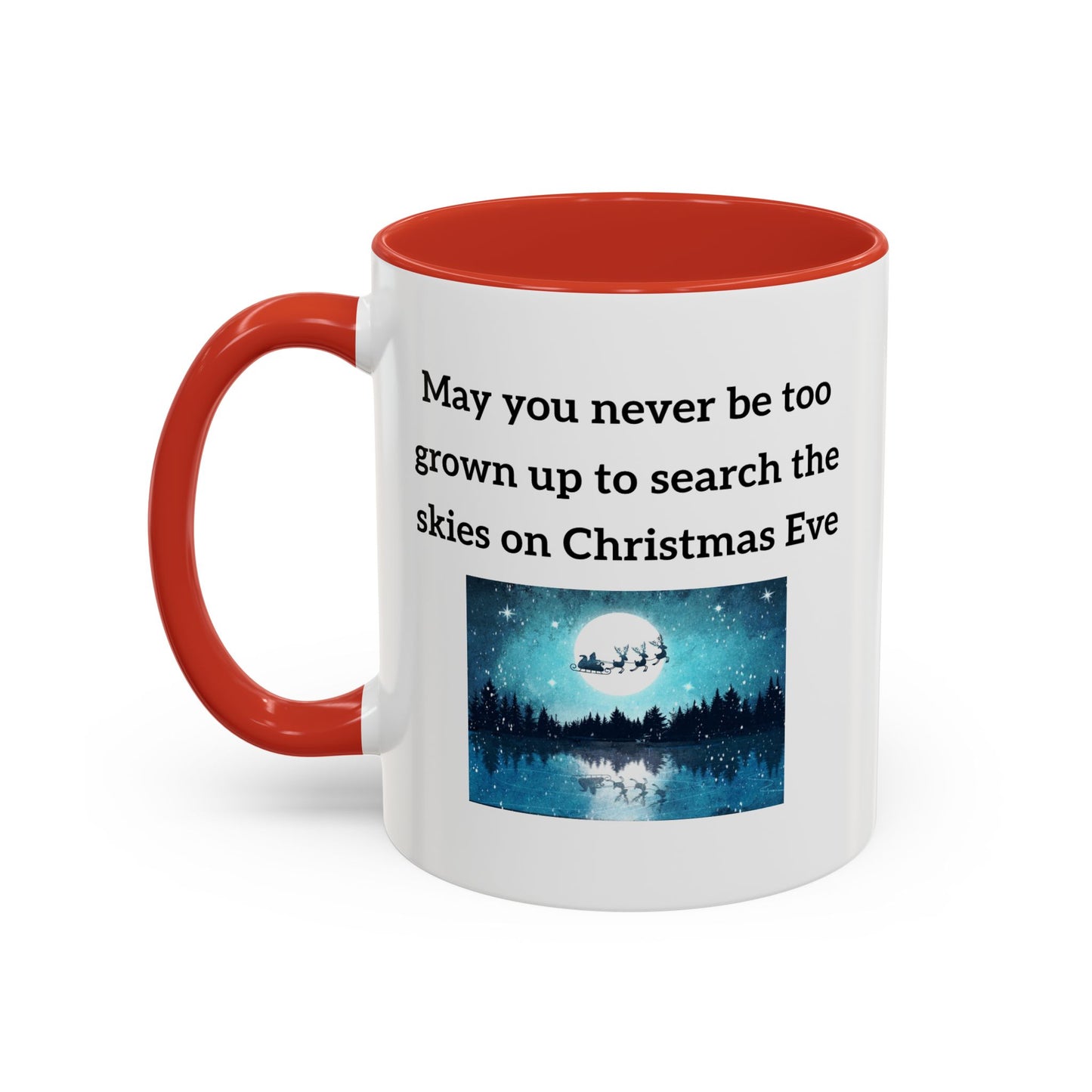 Weihnachtstasse – Zitat zum Thema „Suche den Himmel“ am Heiligabend