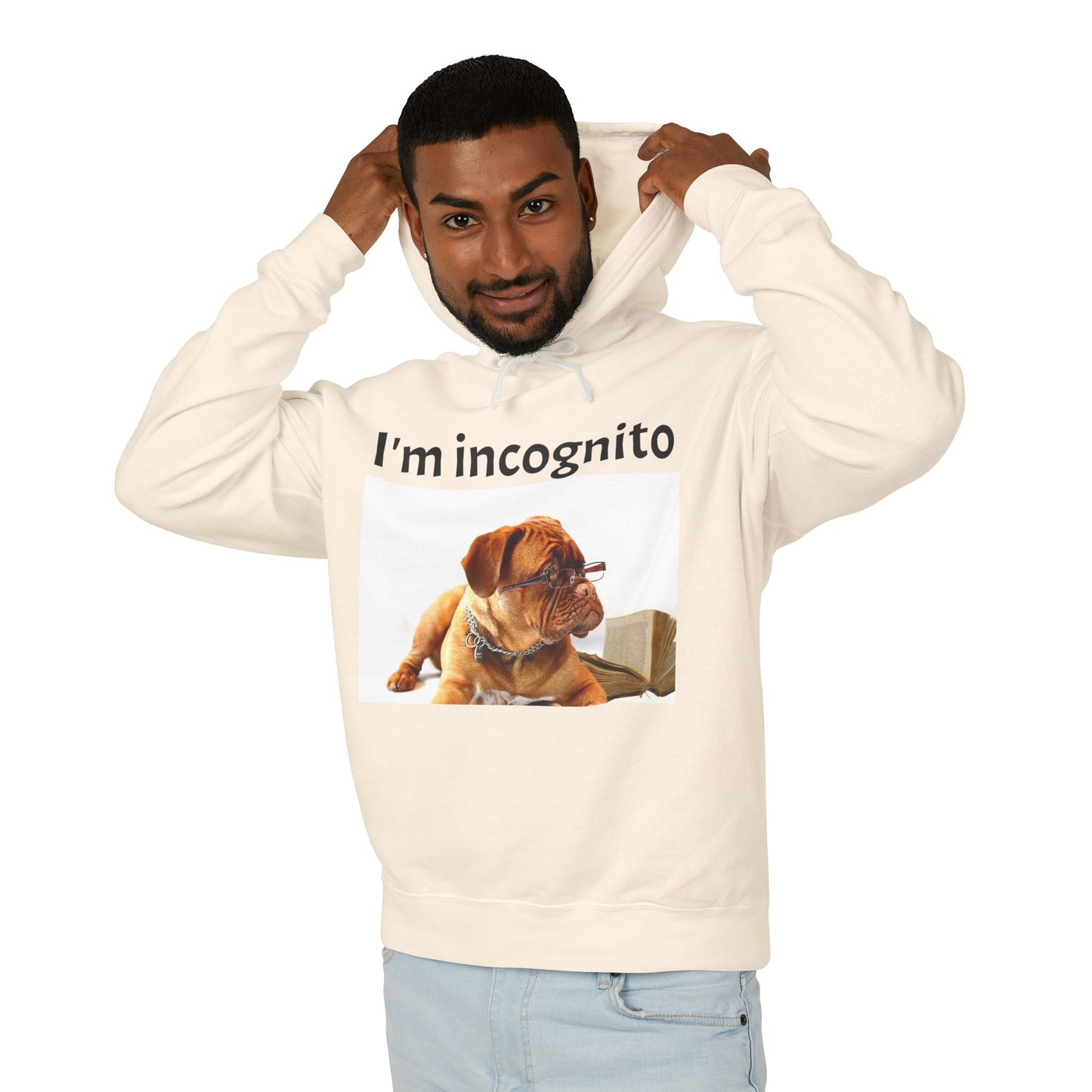 Unisex Lightweight Hoodie - "I'm Incognito"