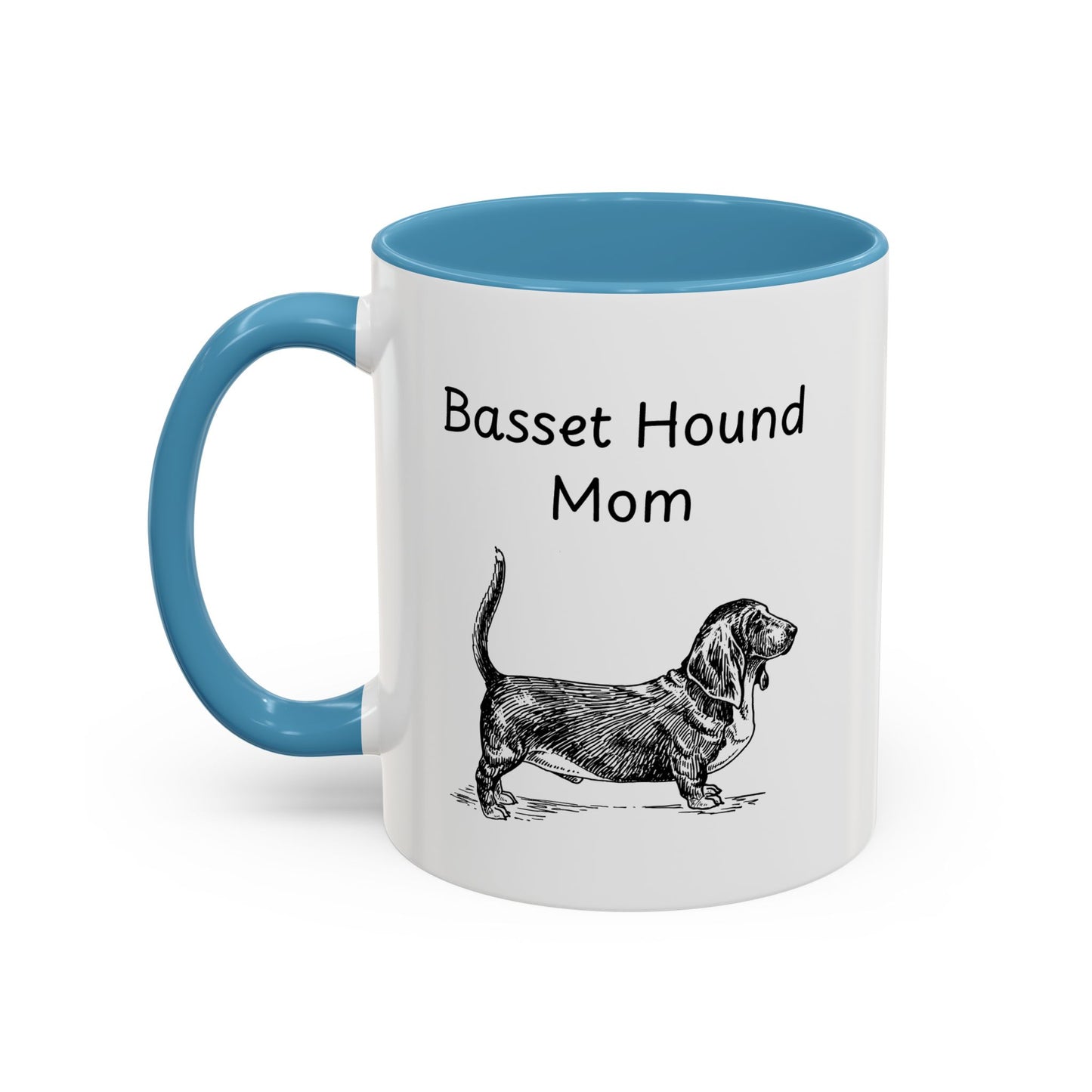 Ceramic Mug - "Basset Hound Mom"