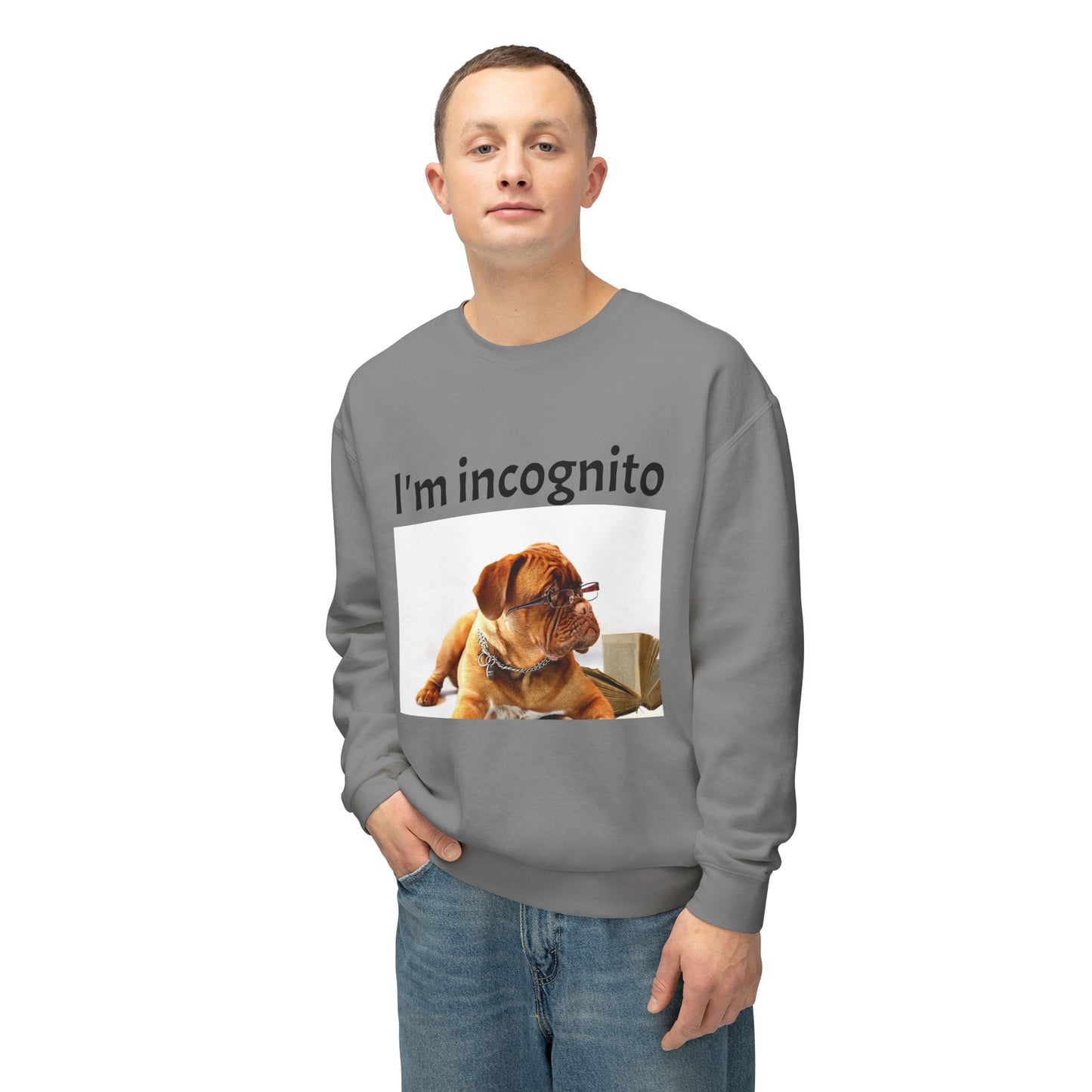 Unisex Lightweight Sweatshirt - "I'm Incognito"