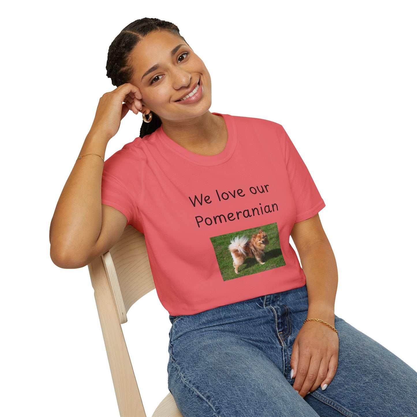 Unisex T-Shirt - "We Love Our Pomeranian" - Dog Owner Tee