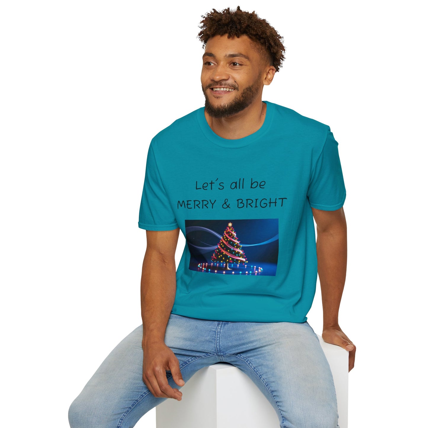 Christmas Tee - "Let's All Be MERRY & BRIGHT"
