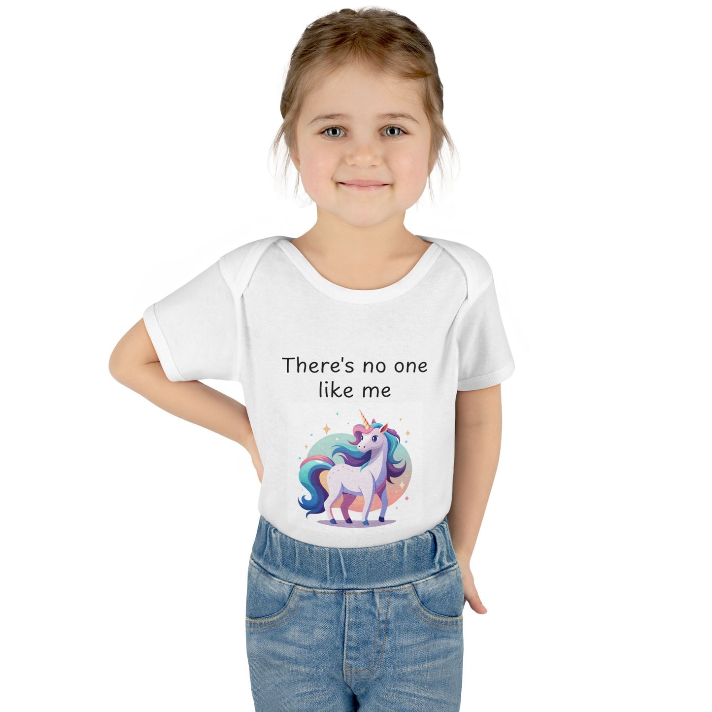 Infant/Toddler Bodysuit - "There's No One Like Me" Unicorn Top
