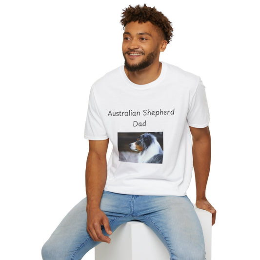 Unisex T-hemp - "Australiese Herdershond Pa" - Honde-eienaar T-hemp